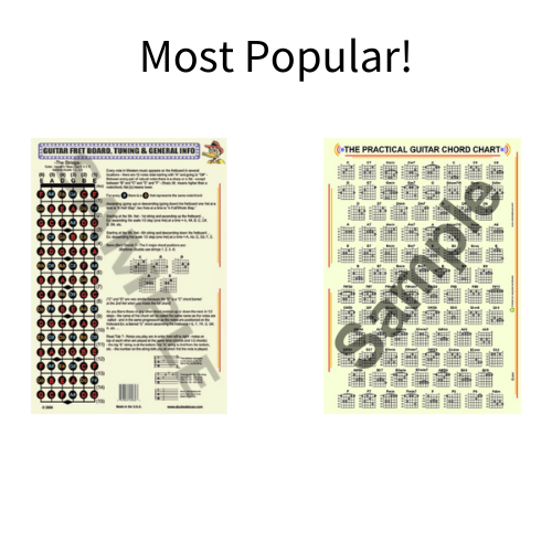 BOTH 17” x 11” Guitar Posters at The Same Time!!!